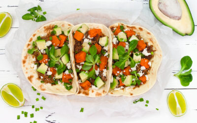 🌮 Sweet Potato Black Bean Tacos (with Avocado)