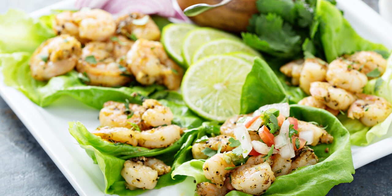🥬 Garlic Shrimp Lettuce Wraps