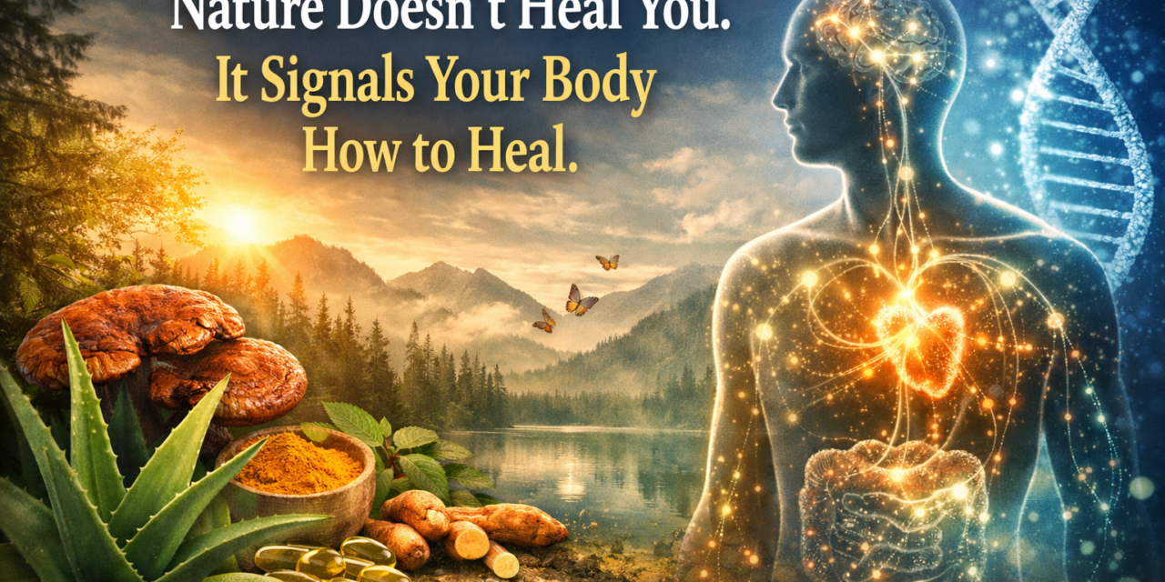 Nature Doesn’t Heal You. It Signals Your Body How to Heal.