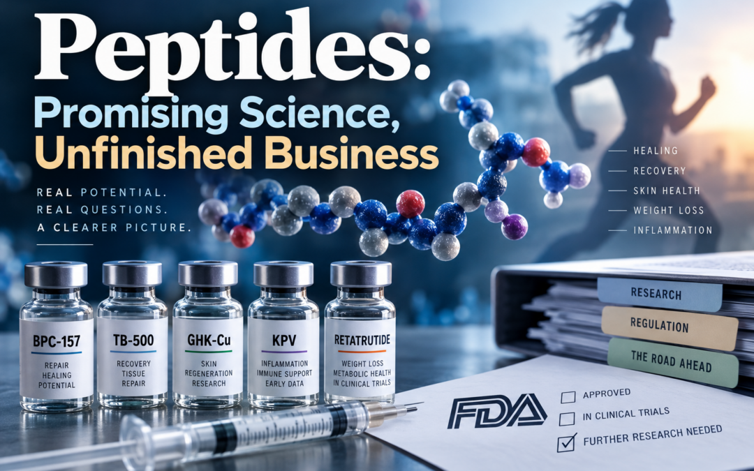 Peptides: Promising Science, Unfinished Business