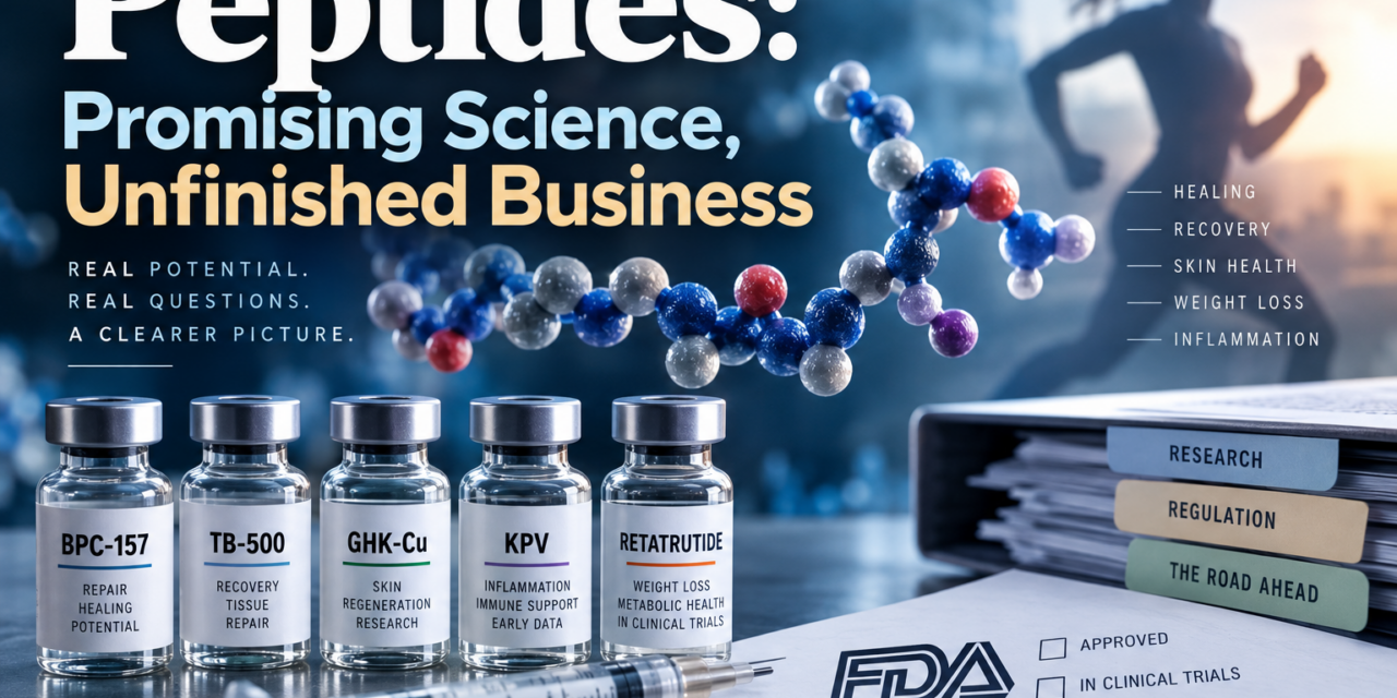 Peptides: Promising Science, Unfinished Business