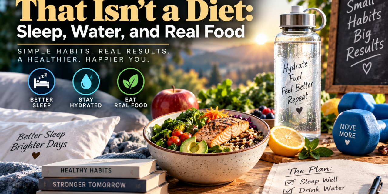 The Weight-Loss Plan That Isn’t a Diet: Sleep, Water, and Real Food