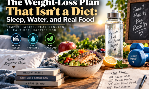 The Weight-Loss Plan That Isn’t a Diet: Sleep, Water, and Real Food
