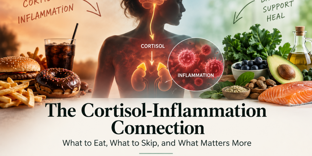 The Cortisol-Inflammation Connection: What to Eat, What to Skip, and What Matters More